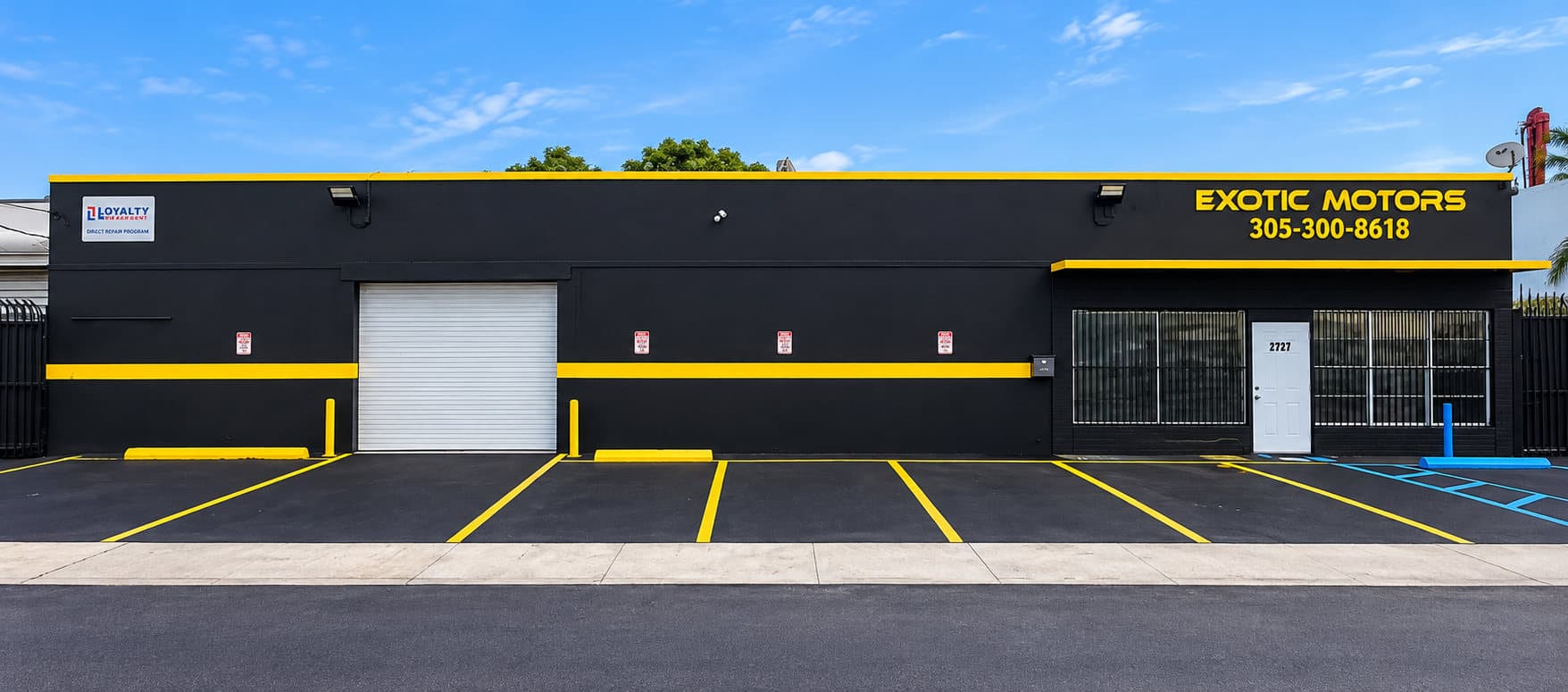 Exotic Motors of Florida shop exterior