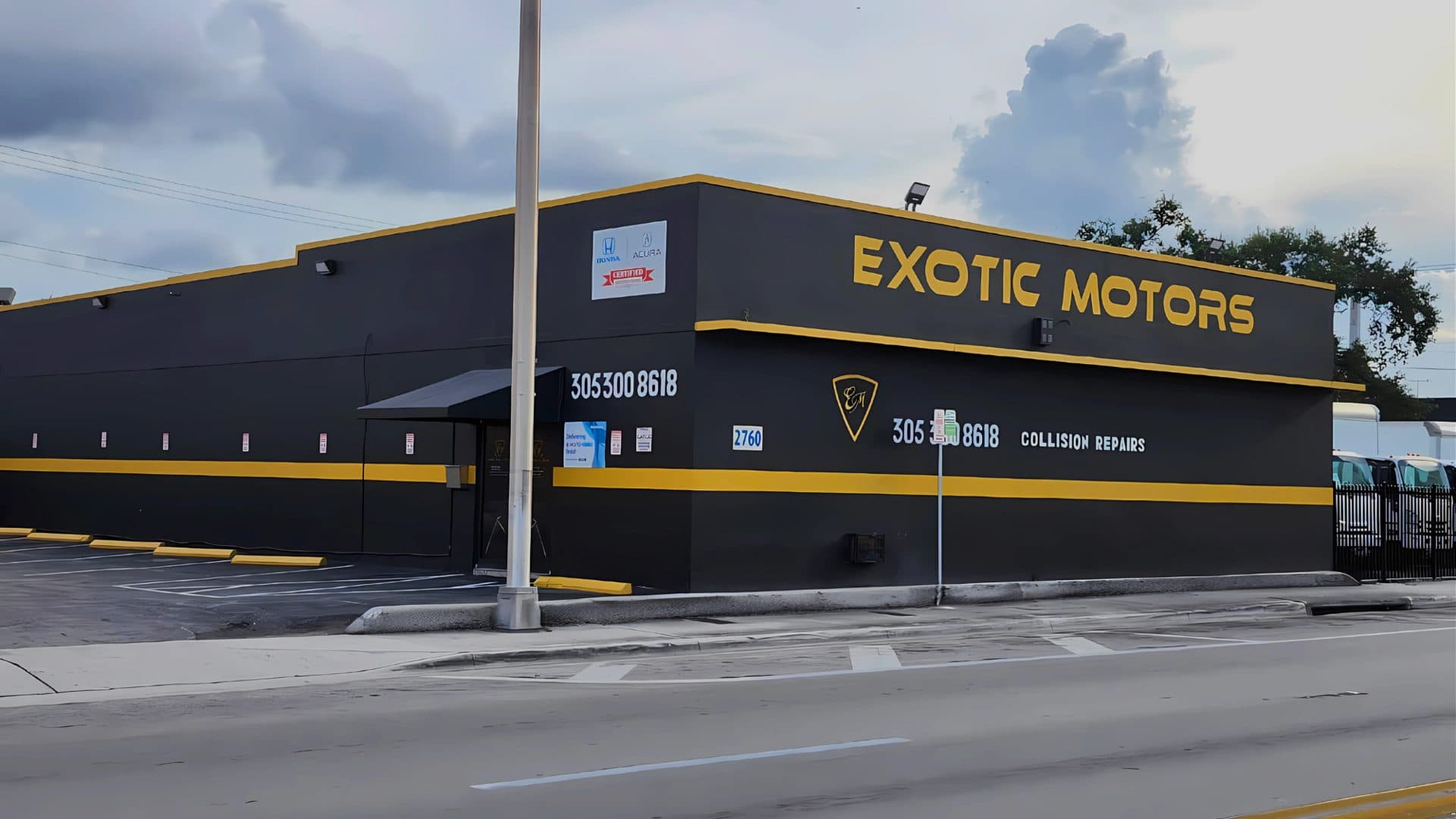 Exotic Motors of Florida shop exterior